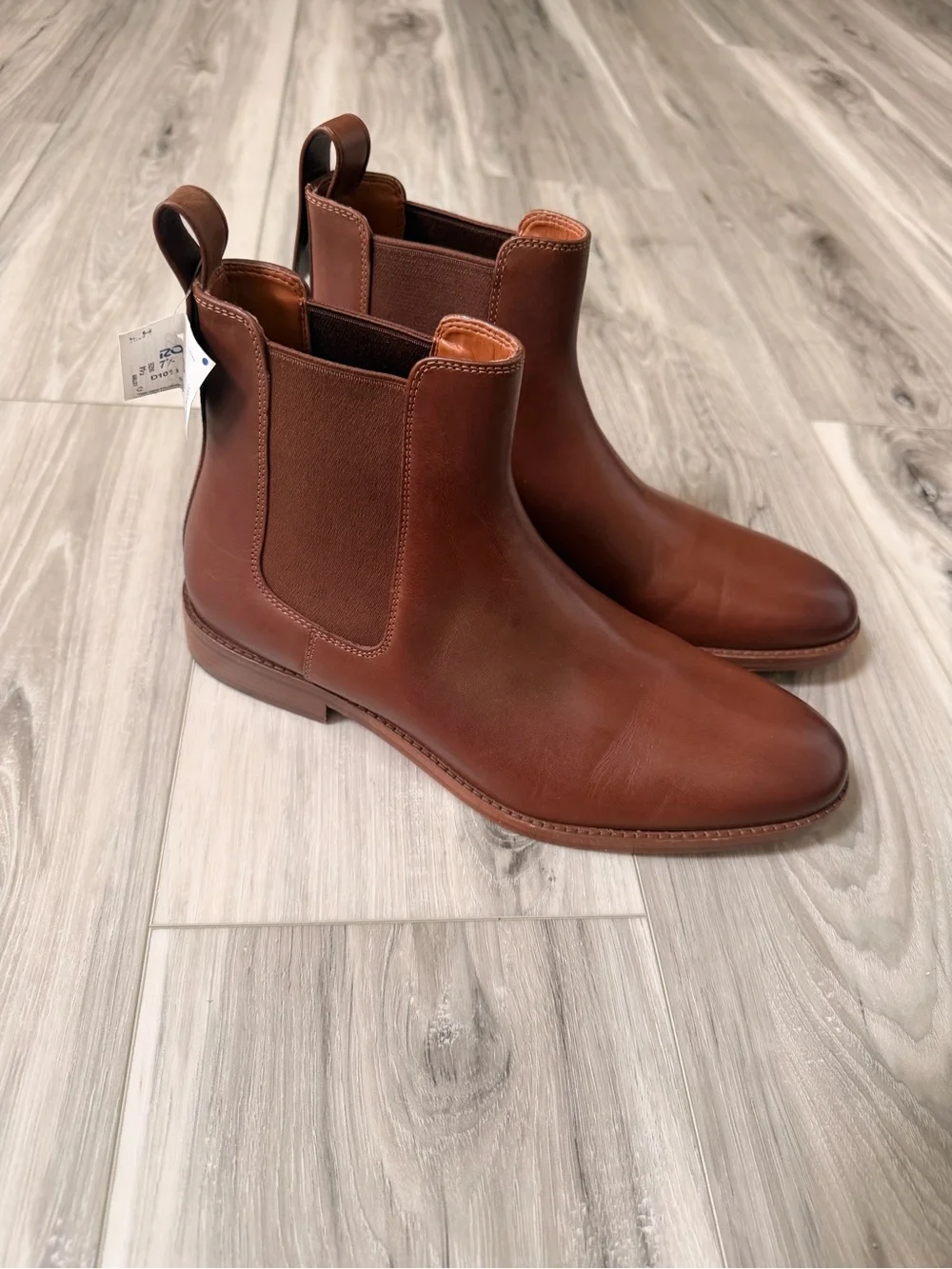 Coach Men’s Brown Leather Chelsea Boots US 7.5D NWT